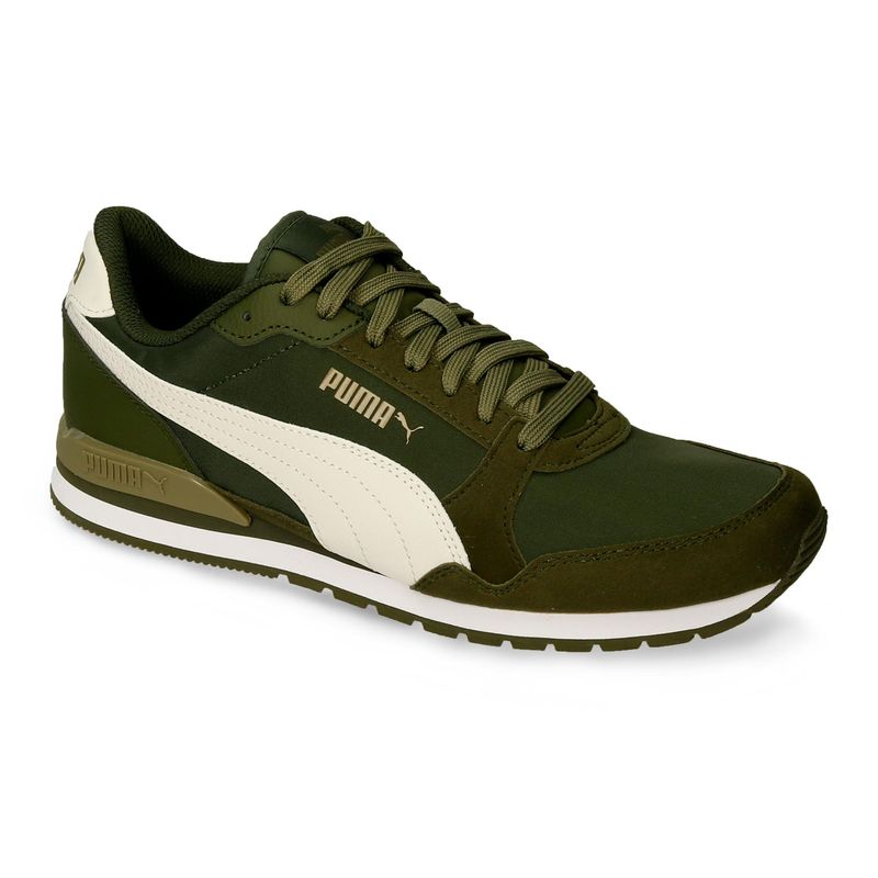 Tenis Casuales Verde-Blanco Puma St Runner V3 Nl Hombre