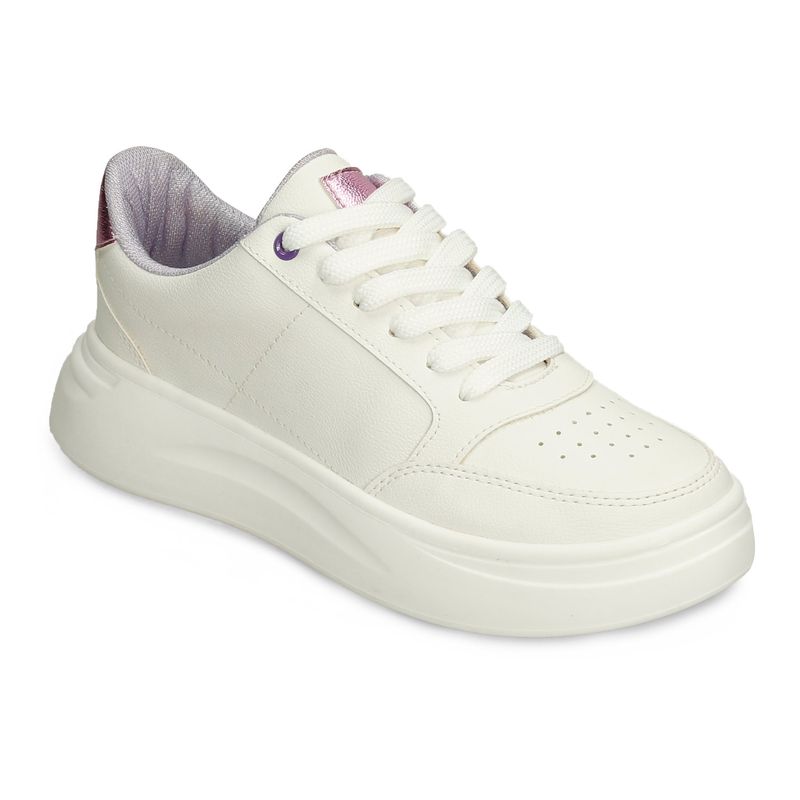 Tenis Casuales Blanco Purpura Bata Harriet Mujer BATA