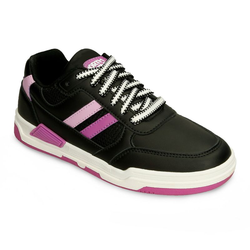 Tenis-Casuales-Negro-Purpura-North-Star-Indore-Court-86-Mujer-