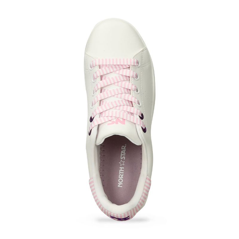 Tenis-Casuales-Blanco-Lila-North-Star-Gema-Retrostar-Mujer