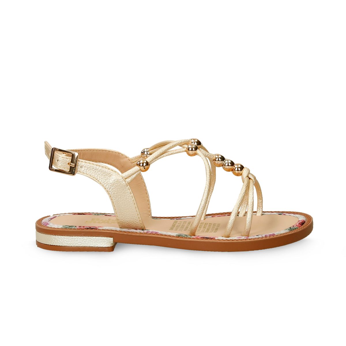 Sandalias Dorado Bubblegummers Qalma Niña