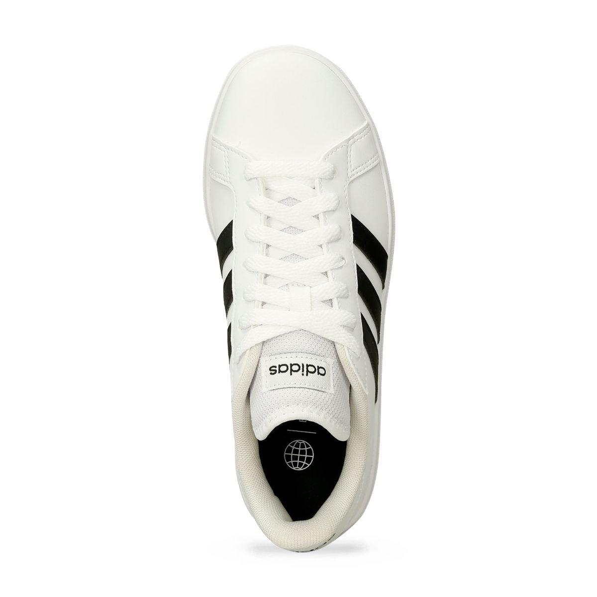 Tenis Casuales Blanco-Negro Adidas Grand Court Base 2. Mujer