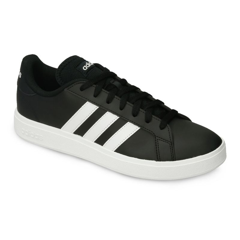 Tenis Deportivos Negro Blanco Adidas Grand Court Base 2. Hombre BATA