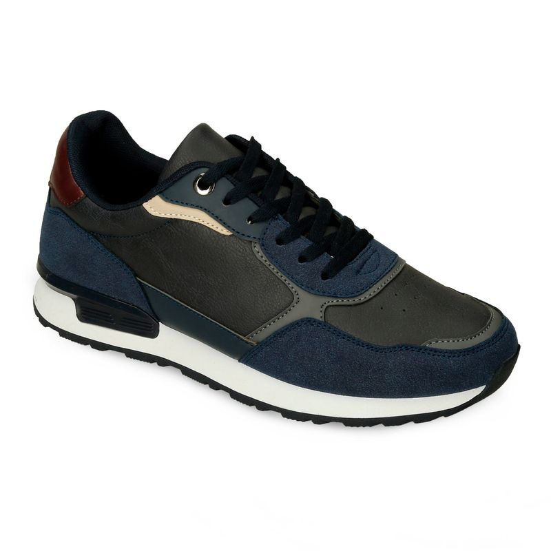 Tenis-Casuales-Azul-Bata-Lisboa-Cor-Hombre