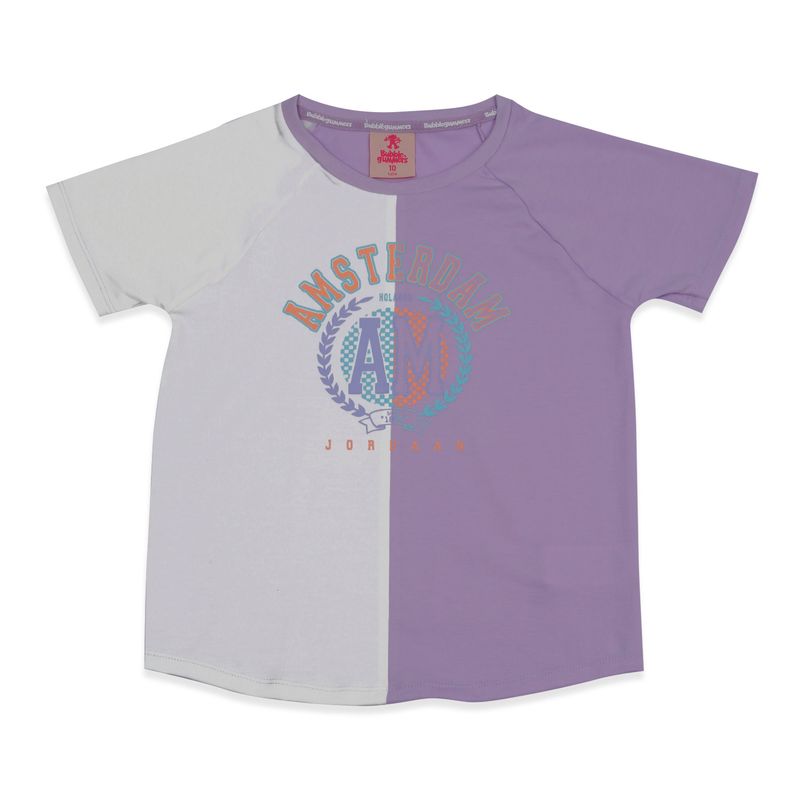 Camiseta-Beige-Lila-Bubblegummers-Inara-Niña-