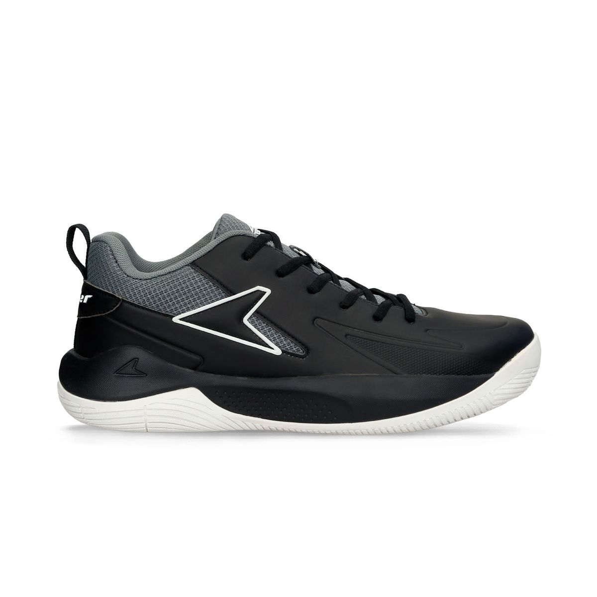 Tenis Deportivos Negro-Gris Power Basketball Hombre