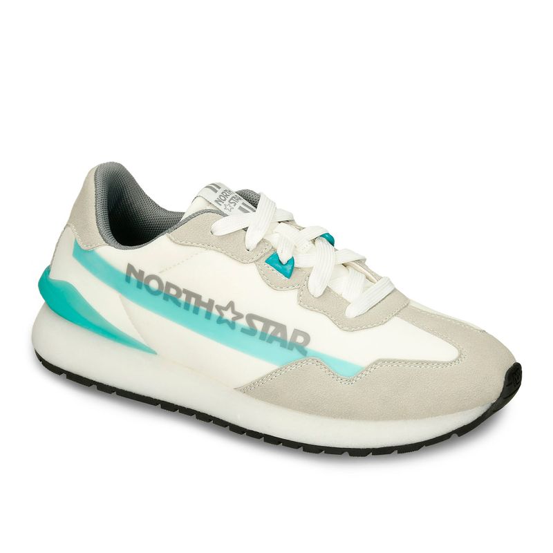 Tenis-Casuales-Gris-Azul-North-Star-Islandia-Retro-Nova-500-Mujer-