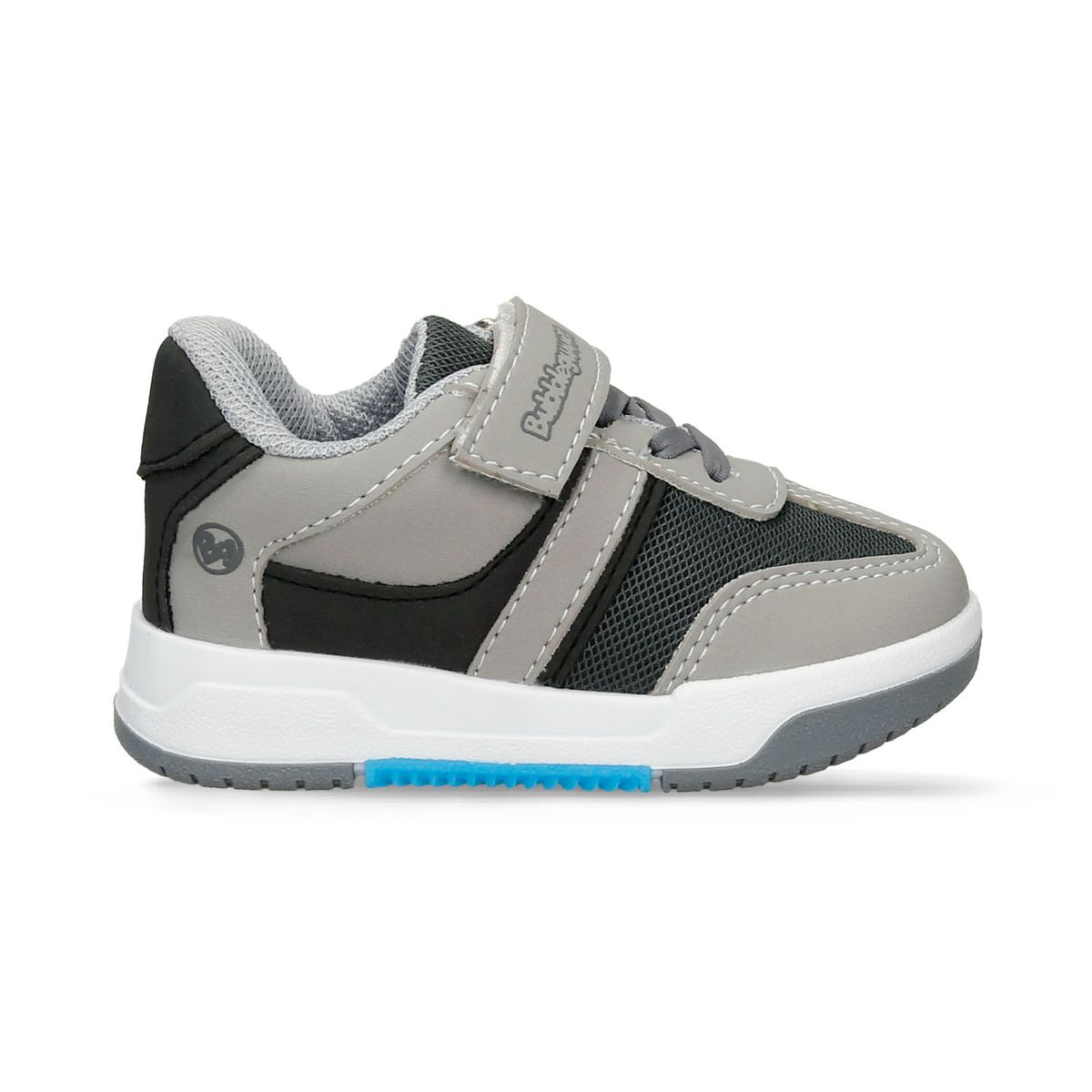 Tenis Casuales Gris Bubblegummers Roi Niño