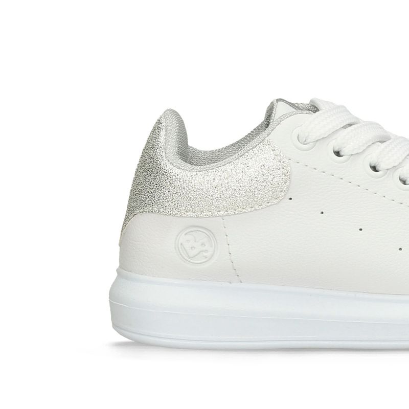 Tenis-Casuales-Blanco-Plateado-Bubblegummers-Regi-Niña