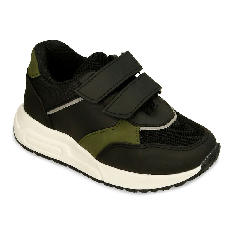 Tenis-Casuales-Negro-Verde-Bubblegummers-Rodric-Niño