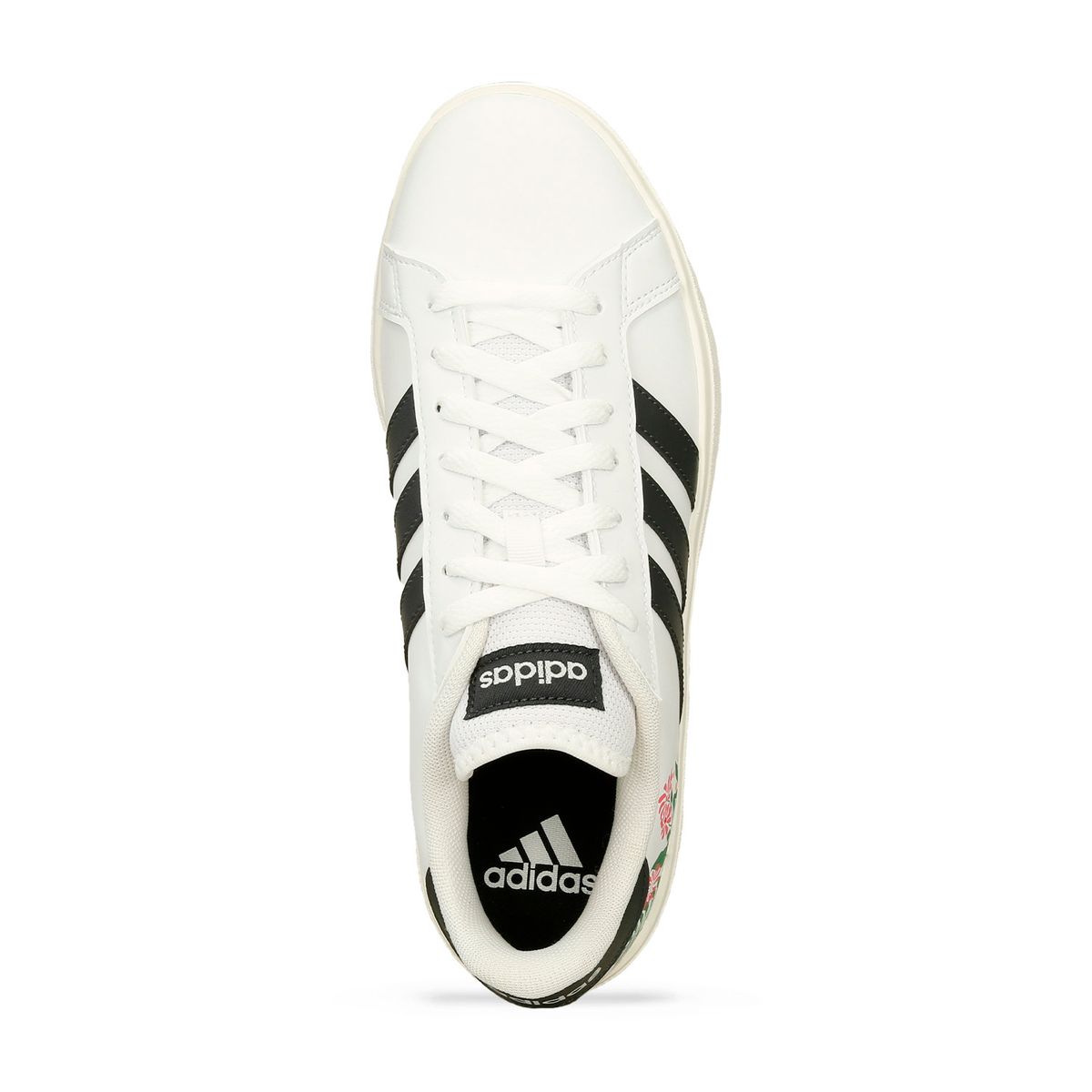 Tenis Casuales Blanco-Negro Adidas Grand Court Base 2. Mujer