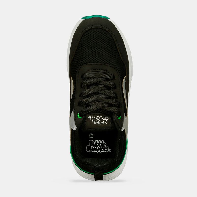 Tenis-Casuales-Negro-Verde-Bubblegummers-Ramirito-Niño-