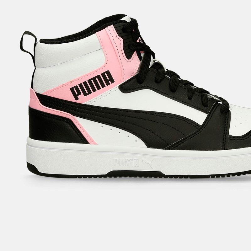 Tenis-Casuales-Blanco-Rosado-Puma-Rebound-V6-Wns-Mujer