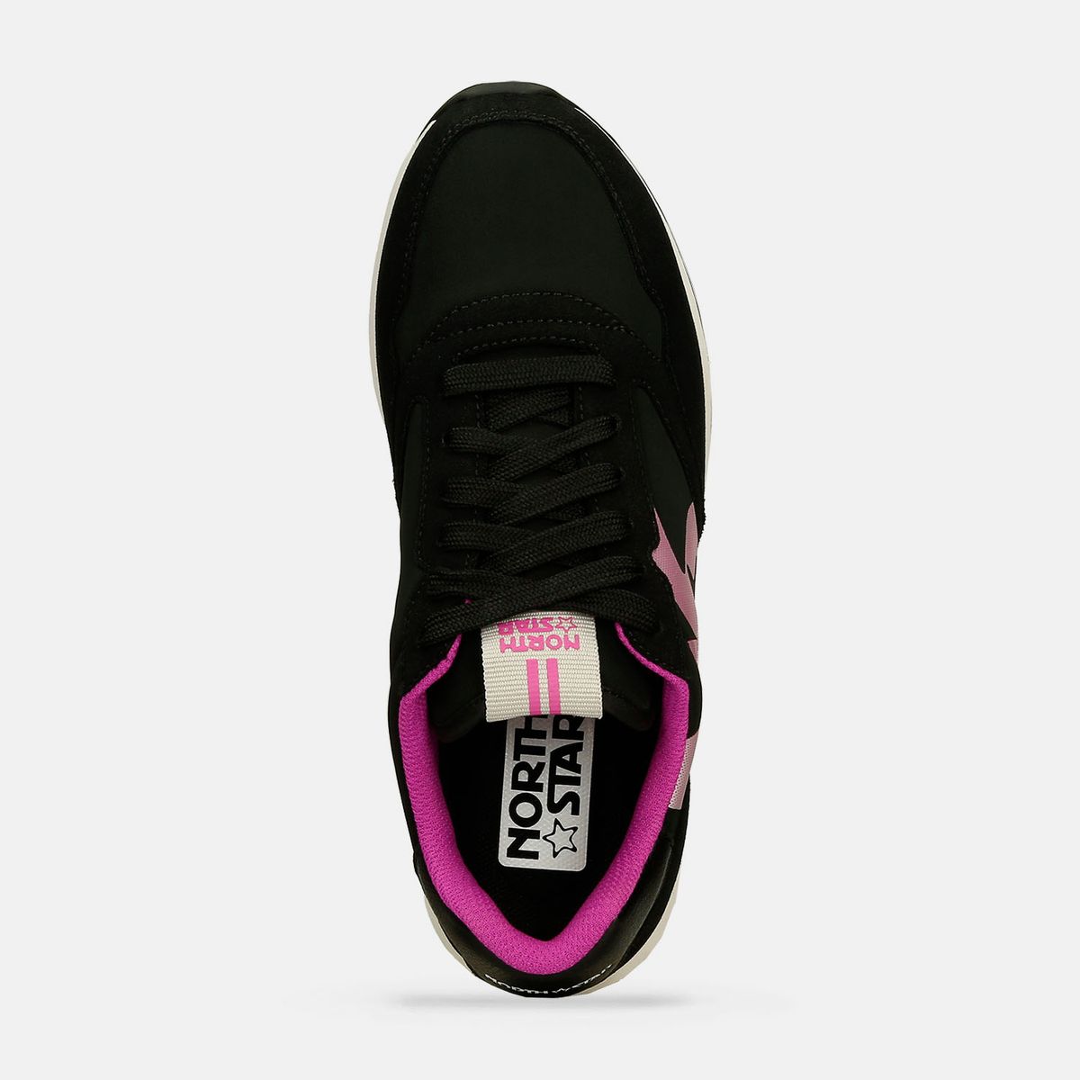 Tenis Casuales Negro North Star Italia Retro Stellar Mujer