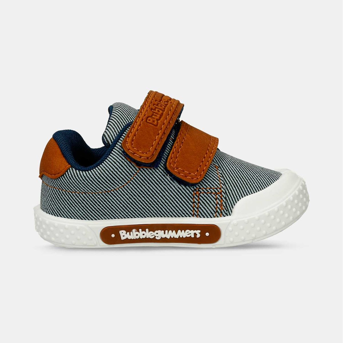 Tenis Casuales Azul-Camel Bubblegummers Simón Niño