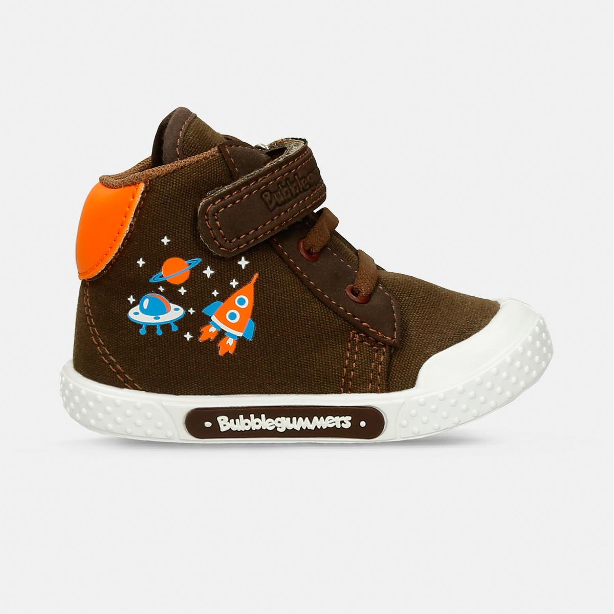 Botas Café-Naranja Bubblegummers Roman Niño