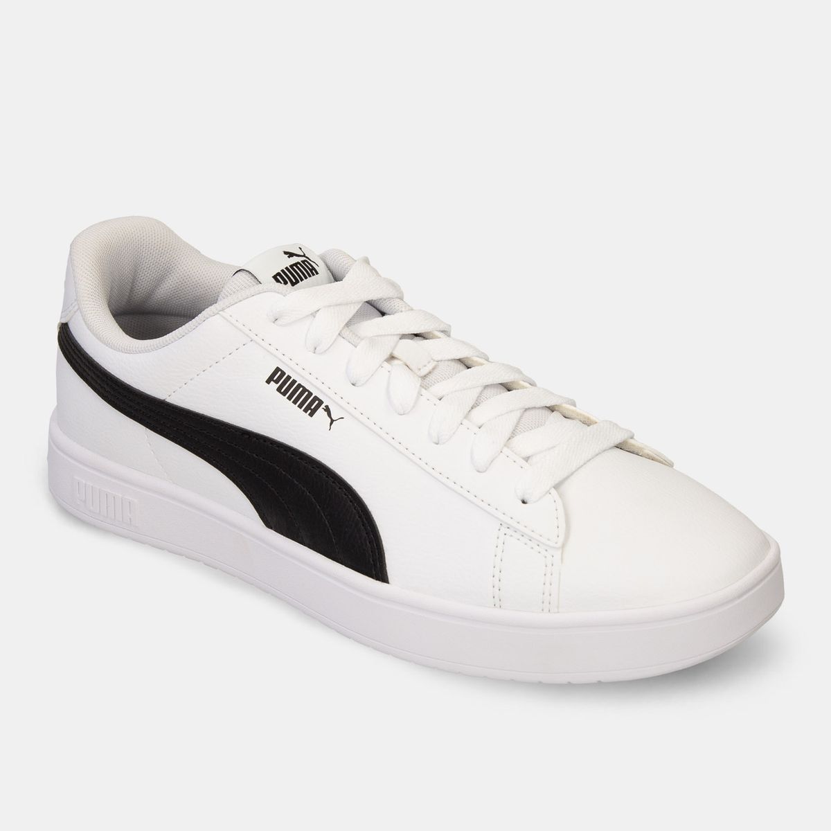 Tenis Casuales Blanco-Negro Puma Latte Puma Hombre